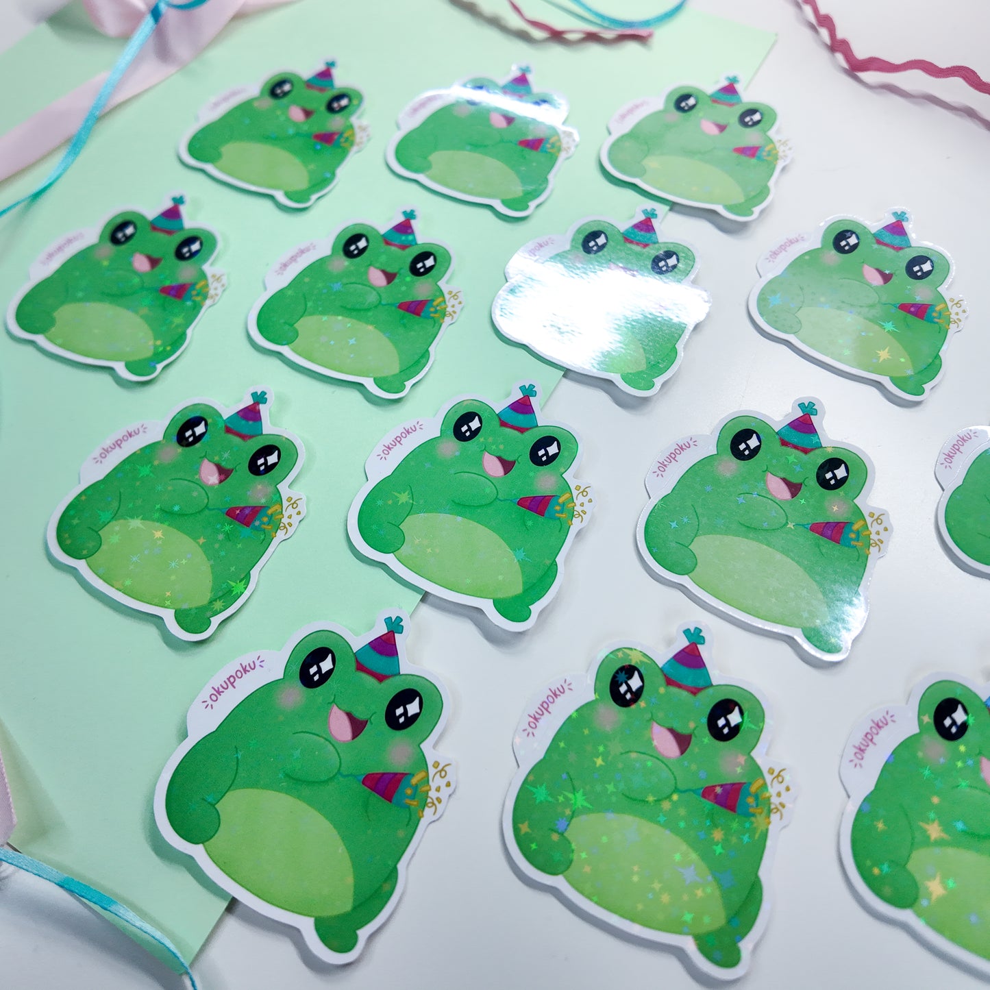 Fribbit the Silly Frog Sticker