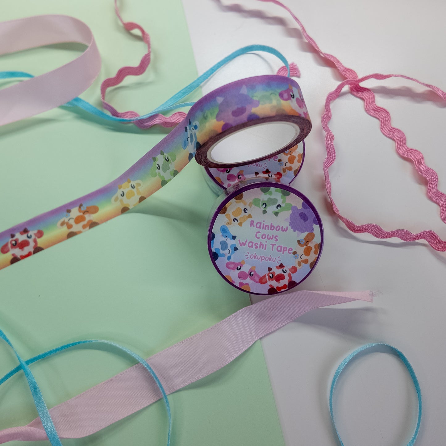 Rainbow Cows Washi Tape