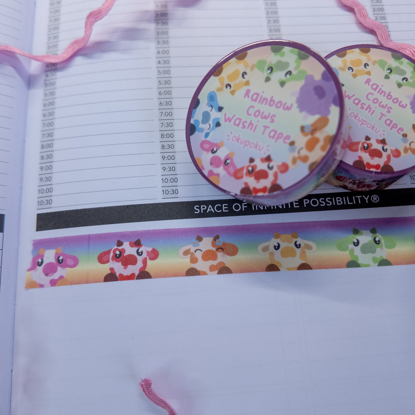 Rainbow Cows Washi Tape