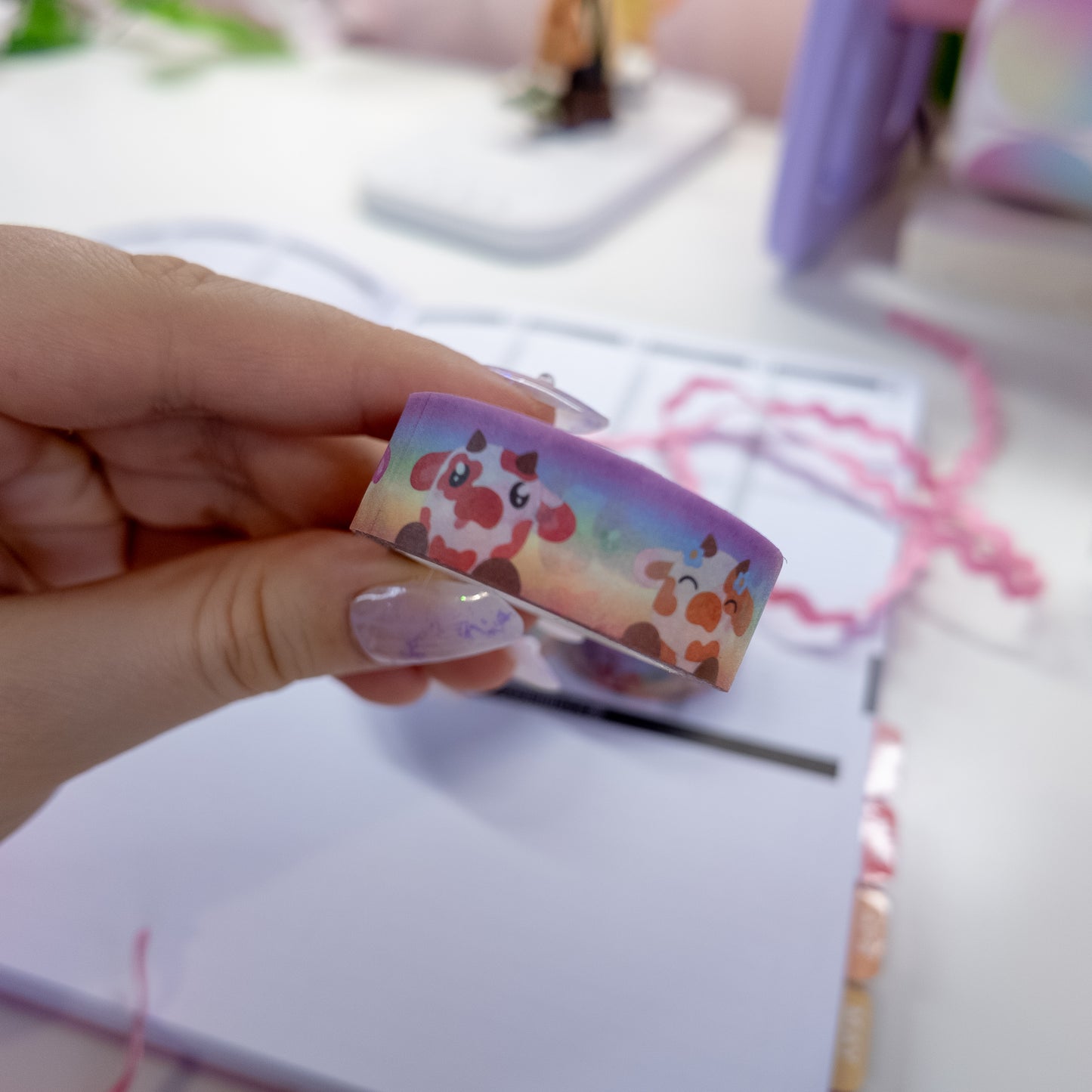 Rainbow Cows Washi Tape