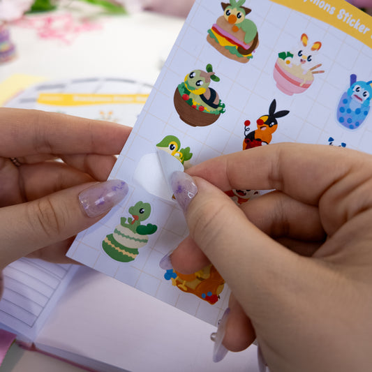 Snackymon Sticker Sheet