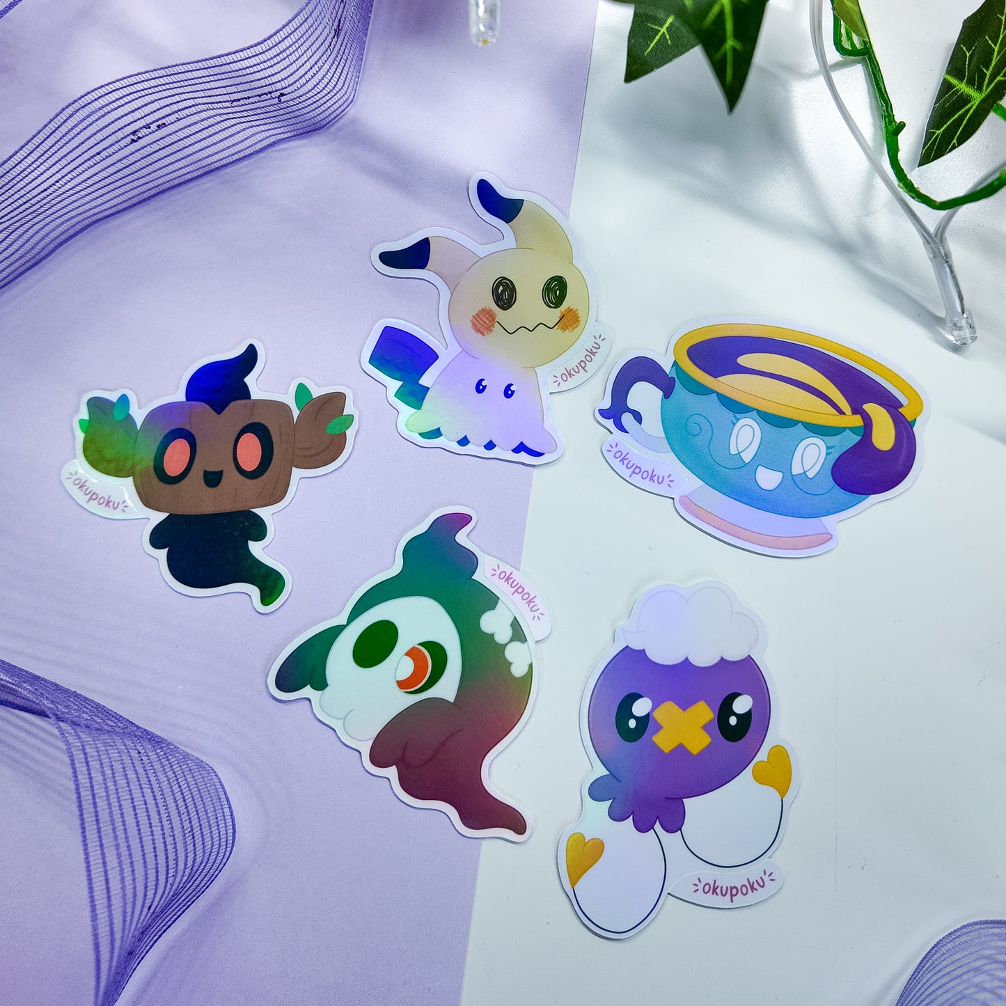Ghost Type Pokemon Sticker Pack