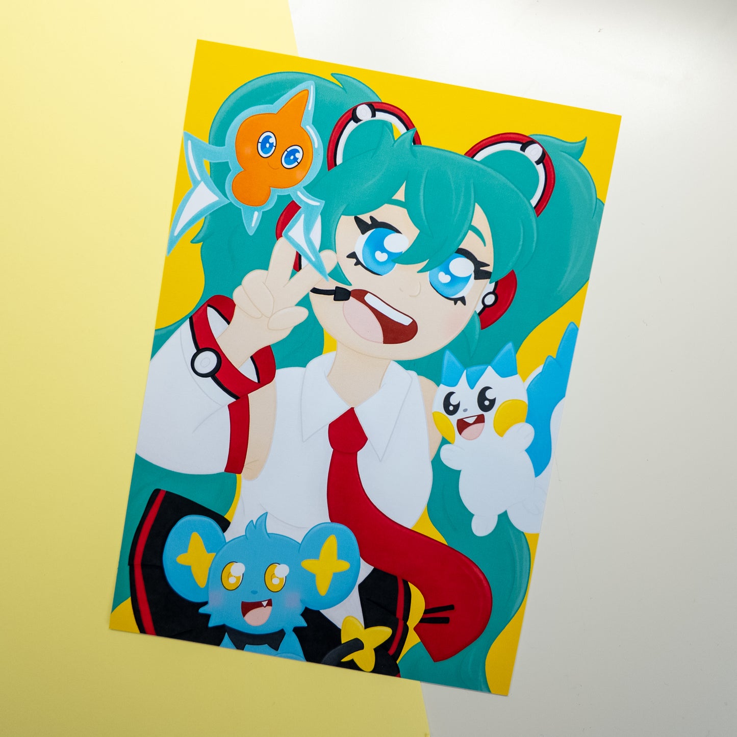 Hatsune Miku x Pokemon Electric Type Trainer