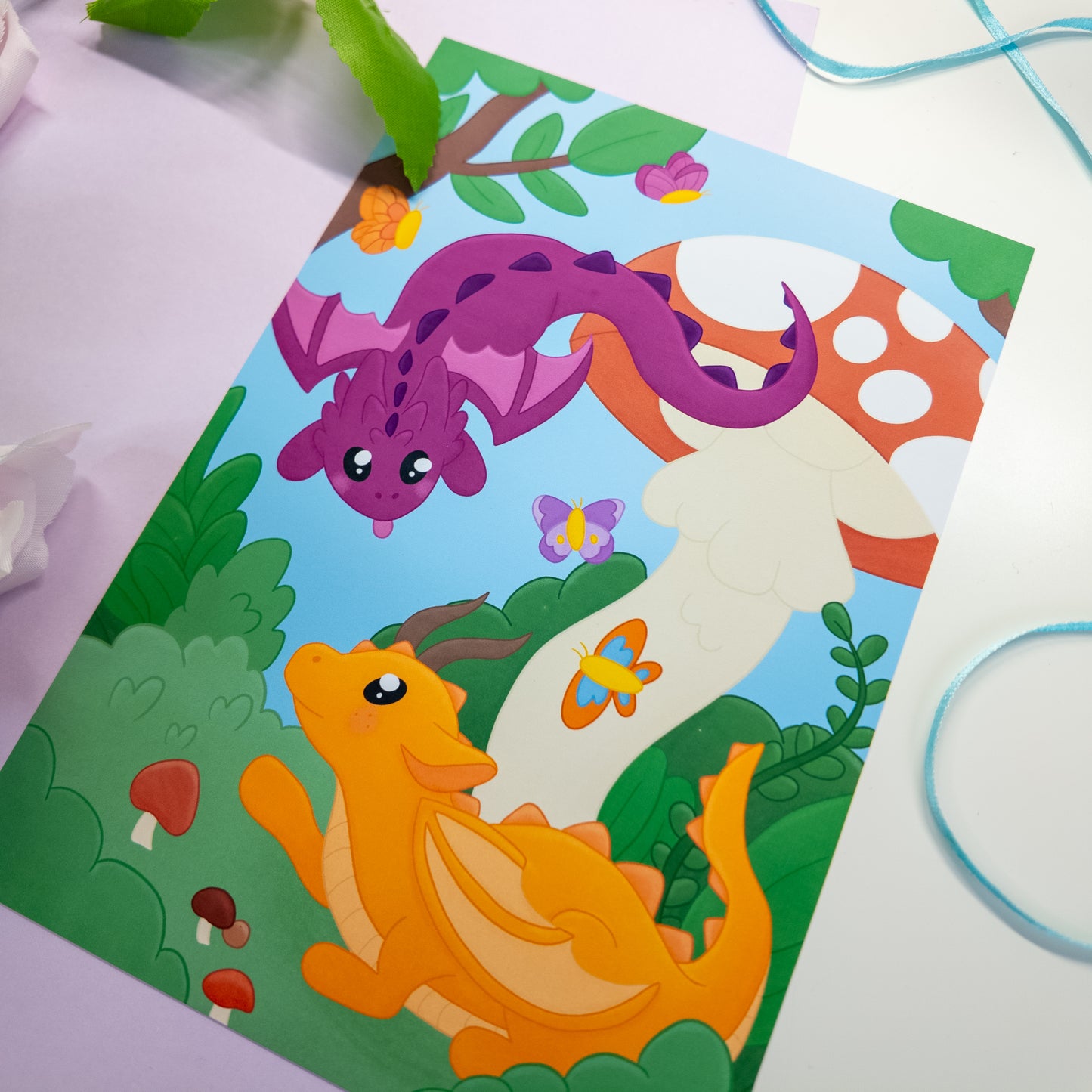Dragon Forest Art Print