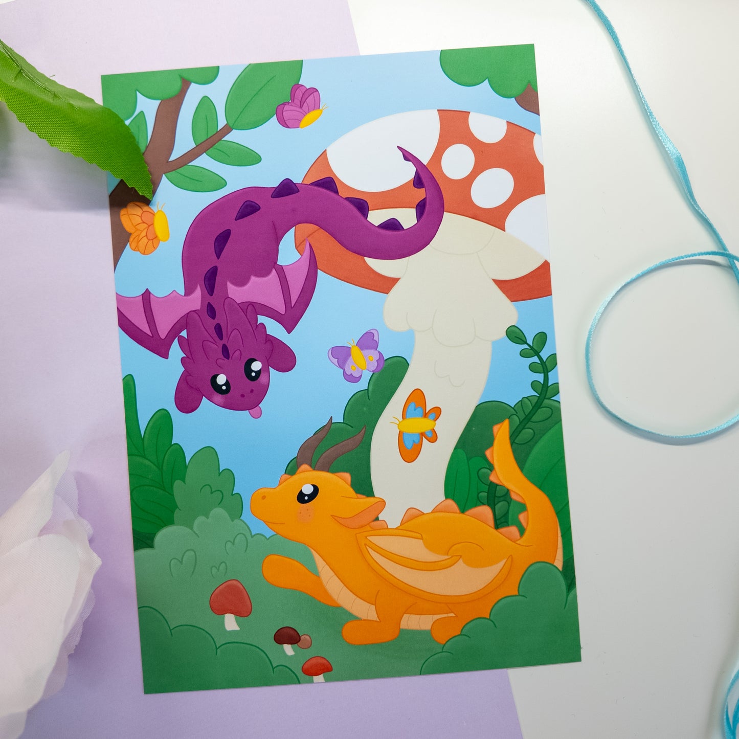 Dragon Forest Art Print