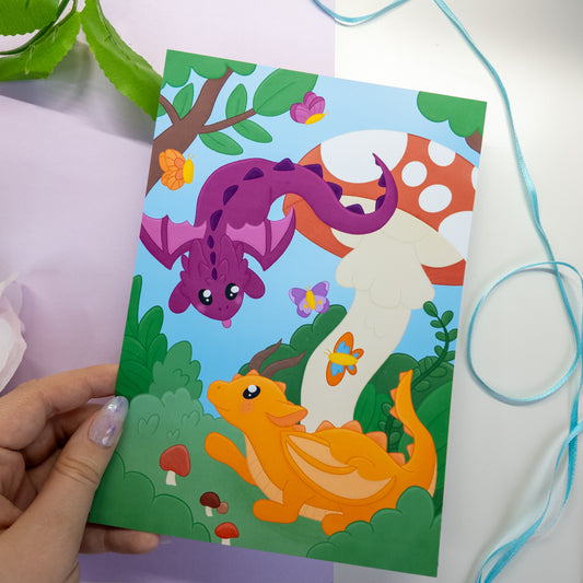 Dragon Forest Art Print