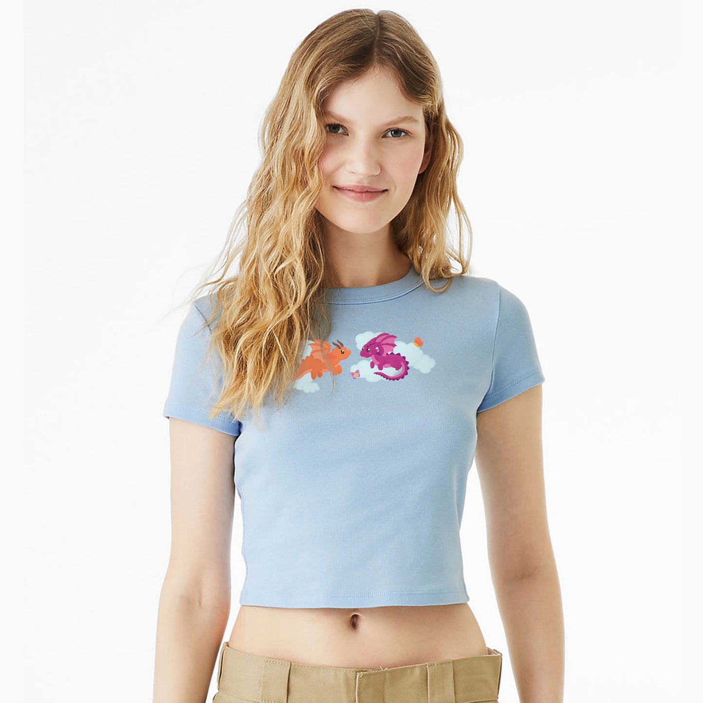Blep and Mimo Crop Top, D&D themed T-Shirt